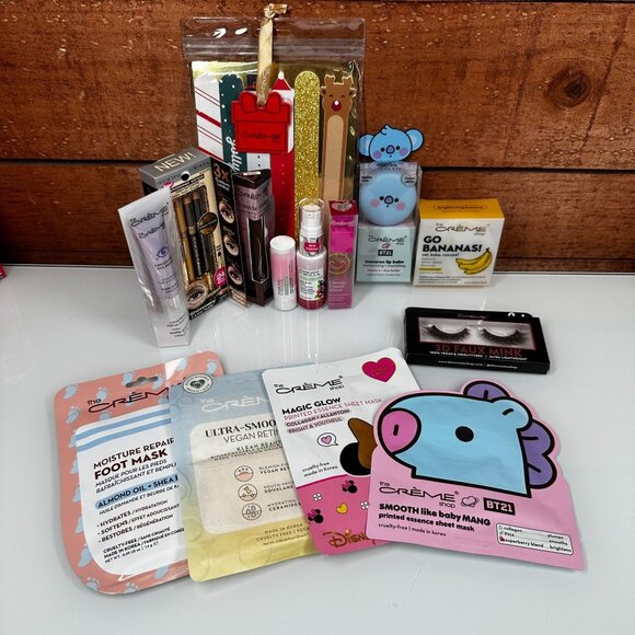 The Creme Shop 14 Pcs Gift Christmas Variety Makeup, Face Mask, Nail File,Eye - Picture 4 of 8